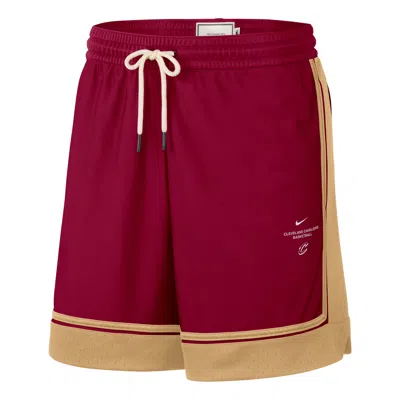 Nike Cleveland Cavaliers Standard Issue 6"" Shorts 'team Red Club Gold' In Multi