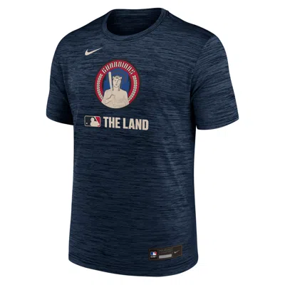 NIKE CLEVELAND GUARDIANS AUTHENTIC COLLECTION CITY CONNECT VELOCITY  MEN'S DRI-FIT MLB T-SHIRT,1015812872