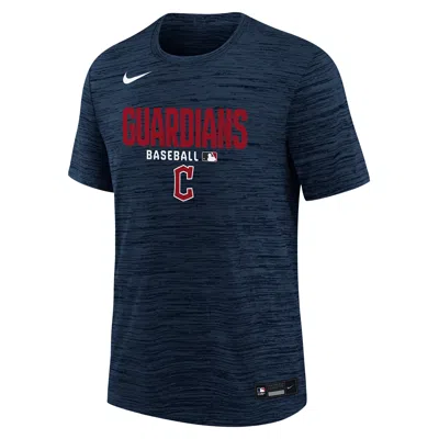 Nike Cleveland Guardians Authentic Collection Velocity T-shirt Big Kids'  Dri-fit Mlb T-shirt In Blue