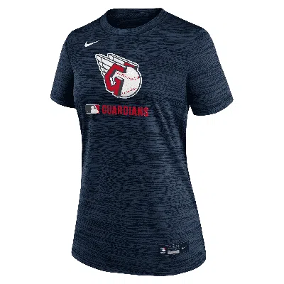 Nike Cleveland Guardians Authentic Collection Velocity  Women's Dri-fit Mlb T-shirt In Blue
