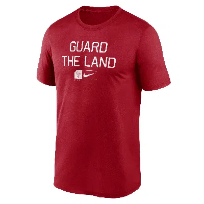Nike Cleveland Guardians Baseball Phrase Legend  Men's Dri-fit Mlb T-shirt In Red