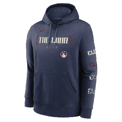 Nike Cleveland Guardians City Connect Club Menâs  Men's Mlb Pullover Hoodie In Blue