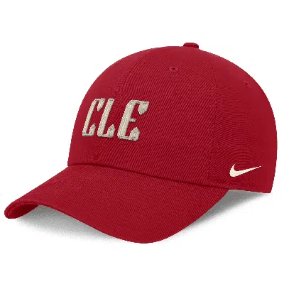 Nike Cleveland Guardians City Connect Club  Unisex Mlb Adjustable Hat In Red