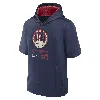 NIKE CLEVELAND GUARDIANS CITY CONNECT  MEN'S MLB SHORT-SLEEVE PULLOVER HOODIE,1015659228