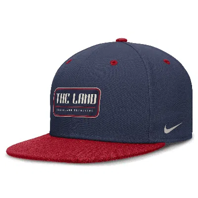 Nike Cleveland Guardians City Connect True  Men's Dri-fit Mlb Fitted Hat In Black