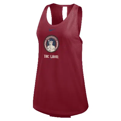 Nike Cleveland Guardians City Connect  Women's Mlb Tank Top In Red