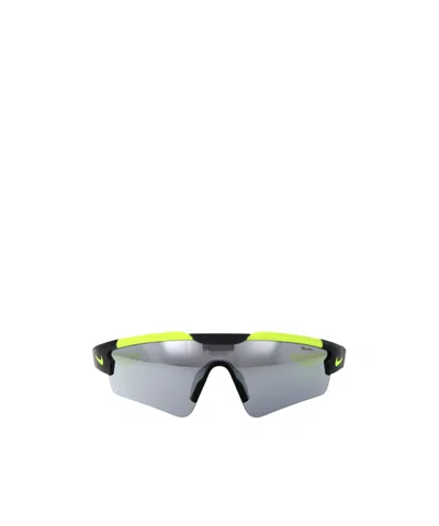 Nike Cloak Logo Printed Sunglasses In Gray