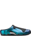 Nike Clogposite Iridescent Tpu And Shell Slip-on Sneakers In Blue