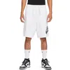 Nike Men's Club Alumni French Terry Shorts In White/white/black