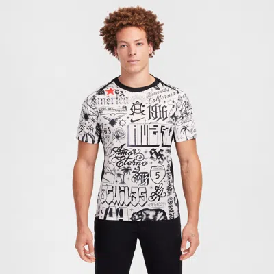Nike Club Amã©rica Academy Pro Se  Men's Dri-fit Soccer Pre-match Short-sleeve Top In Brown
