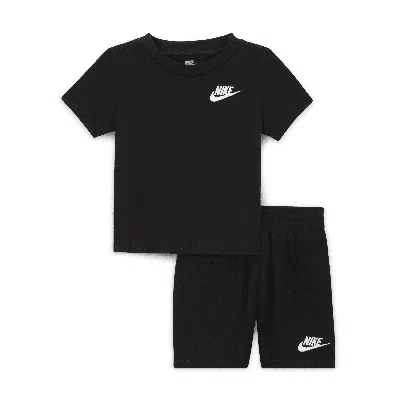 Nike Club Baby (12-24m) Knit Shorts Set In Black