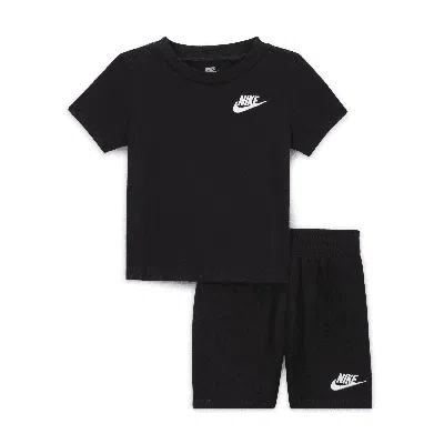 Nike Baby (12-24m) 2-piece Knit Shorts Set In Black