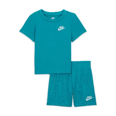 Nike Baby (12-) 2-piece Knit Shorts Set In Green