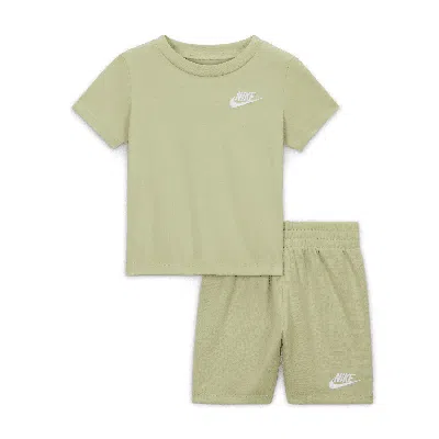 Nike Club Baby (12-24m) Knit Shorts Set In Green