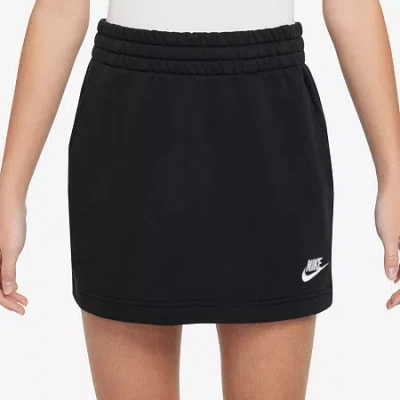 Nike Club Big Kid Girls Active A-line Skirt In Black