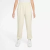 Nike Club Big Kid Girls Cuffed Loose Fit Fleece Jogger Pant In White