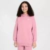 Nike Club Big Kid Girls Long Sleeve Fleece Active Hoodie In Pink