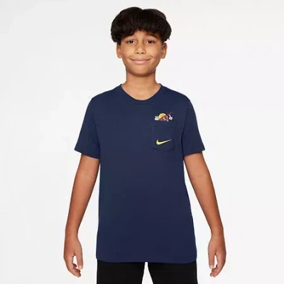 NIKE CLUB BIG KID UNISEX CREW NECK SHORT SLEEVE REGULAR FIT GRAPHIC T-SHIRT