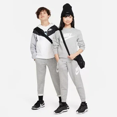 Nike Club Big Kid Unisex Cuffed Regular Fit Fleece Jogger Pant In Gray