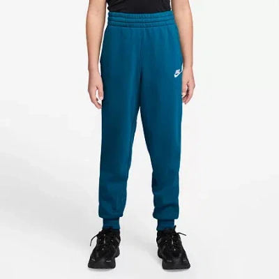 Nike Club Big Kid Unisex Cuffed Regular Fit Fleece Jogger Pant In Blue