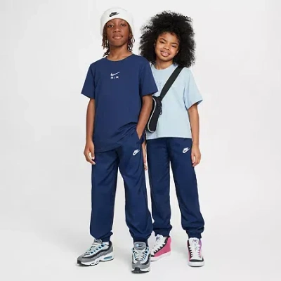 Nike Club Big Kid Unisex Cuffed Regular Fit Jogger Pant In Blue