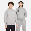 Nike Club Big Kid Unisex Long Sleeve Fleece Active Hoodie In Gray