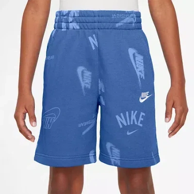 Nike Club Big Kid Unisex Pull-on Short In Blue