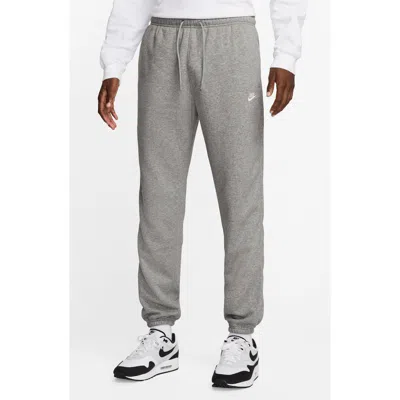 Nike Club Brushed Fleece Sweatpants In Gray