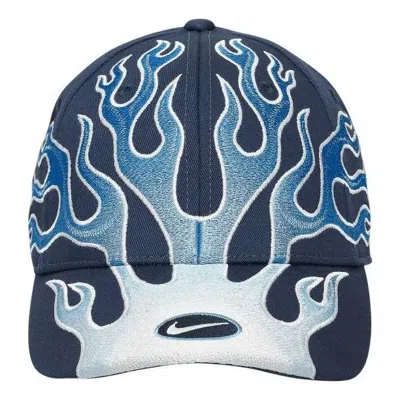 Nike Club Cap Structured Og Flame Cap 'navy Blue'