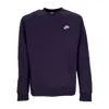 Nike Club Crew Bb Cave Men's Crewneck Sweatshirt Purple/white In Blue