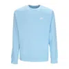 Nike Club Crew Bb Men's Crewneck Sweatshirt Charcoal Heather/white In Blue