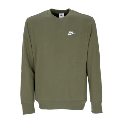 Nike Club Crew Bb Rouge Green/white Men's Crew Neck Sweatshirt