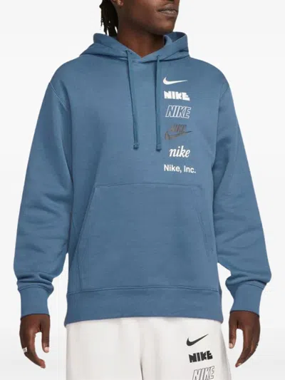 Nike Club "diffused Blue" Hoodie