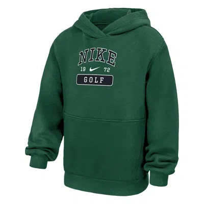 Nike Club Fleece Big Kids' Golf Pullover Hoodie In Green