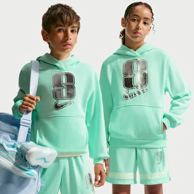 Nike Club Fleece Big Kids' Hoodie In Green