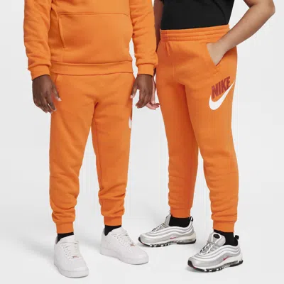 Nike Club Fleece Big Kids' Jogger Pants (extended Size) In Orange