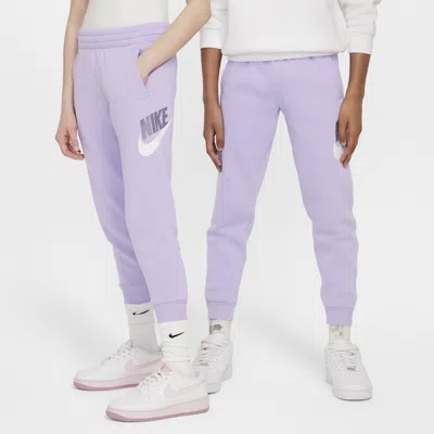 Nike Club Fleece Big Kids' Jogger Pants In Purple