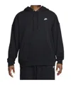 Nike Black Sportswear Club Hoodie In Black/black/white