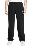 Nike Club Fleece Bungie Pants In Black/black/white