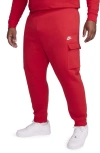 Nike Men's  Sportswear Club Fleece Cargo Pants In Red