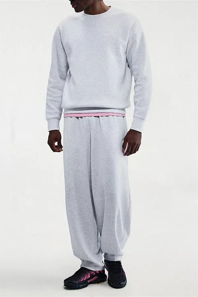 Nike Club Fleece Crew Neck Sweatshirt In Birch Heather, Men's At Urban Outfitters In Gold