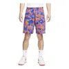 Nike Club Fleece French Terry Shorts 'vivid Purple Deep Royal Blue' In Multi