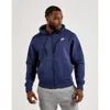 Nike Club Fleece Full-zip Hoodie Midnight Navy Bv2645-410 Men's In Blue