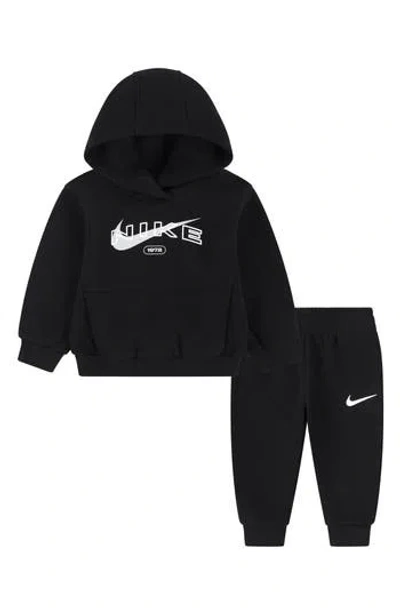 Nike Babies'  Club Fleece Hoodie & Joggers In Black