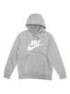 Nike Club Fleece Hoodie In Gray