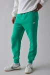 Nike Club Fleece Jogger Sweatpant In Stadium Green, Men's At Urban Outfitters In Animal Print