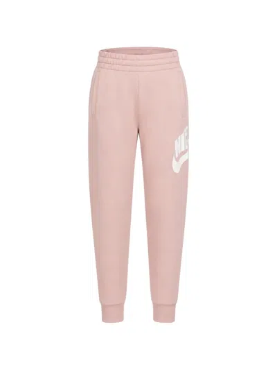 Nike Kids' Club Fleece Logo-print Track Pants In Pink