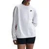 Nike Club Fleece Loose Fit Crewneck Sweatshirt In White