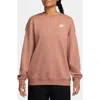 Nike Club Fleece Loose Fit Crewneck Sweatshirt In Multi