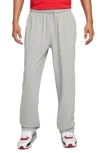 Nike Sportswear Club Tapered Logo-embroidered Cotton-jersey Sweatpants In Dk Grey Heather/white